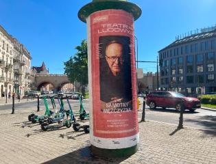 Wyklejanie słupa w całości 
